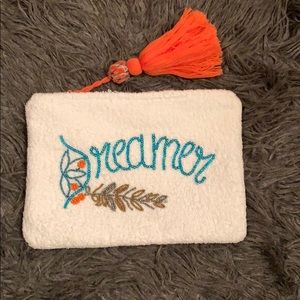 NWOT ale by Alessandra terry cloth beach clutch